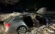 Das Auto der Familie wurde bei dem Unfall in die Luft geschleudert. Foto: Verkehrspolizeiinspektion Coburg