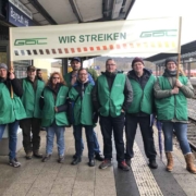Auch am Bayreuther Hauptbahnhof streiken die GDL-Mitglieder. Foto: Bjarne Bahrs