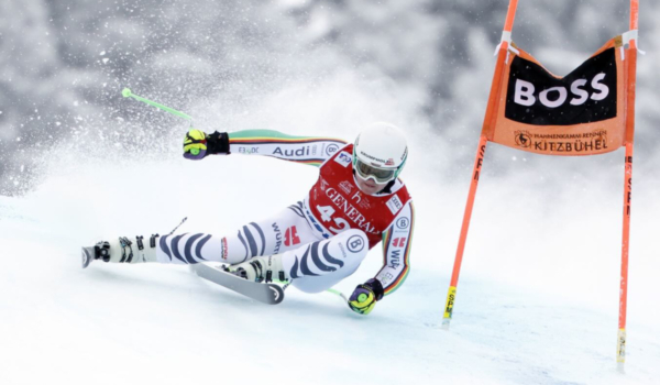 Jacob Schramm im DSV "Zebra"-Skianzug. Der Kulmbacher hat den Sprung in den A-Kader geschafft. Foto: Jacob Schramm Instagram