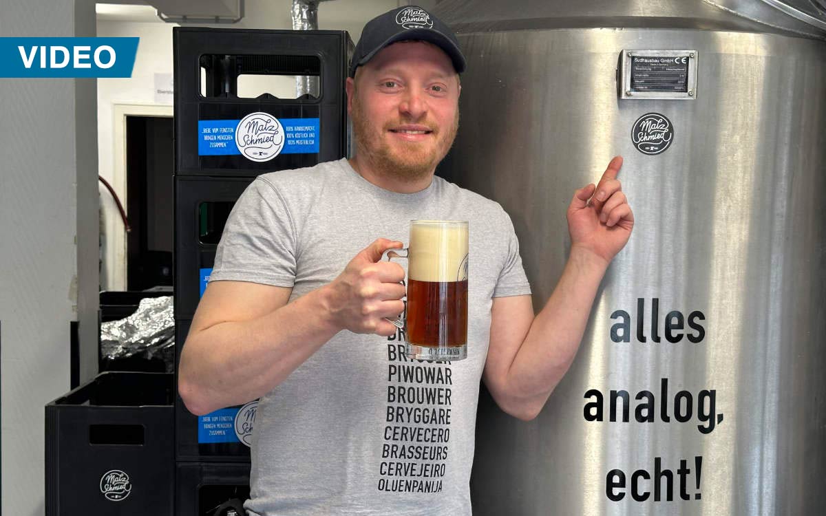 Rob Smith in seiner Brauerei in Wallenfels. Foto: Bjarne Bahrs