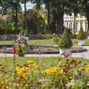 Auch im Hofgarten erblühen die Frühlingsblumen. Foto: Bayerische Schlösserverwaltung.