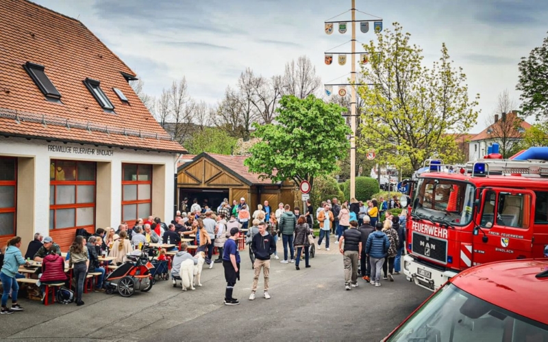 Das Bindlacher Maifest war auch 2023 ein voller Erfolg. Foto: Freiwillige Feuerwehr Bindlach